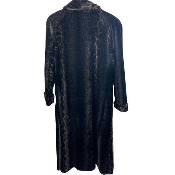 Cache Black and Brown Animal Print Cape - Picture 5 of 8